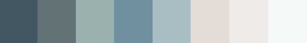 calming beachy color palette