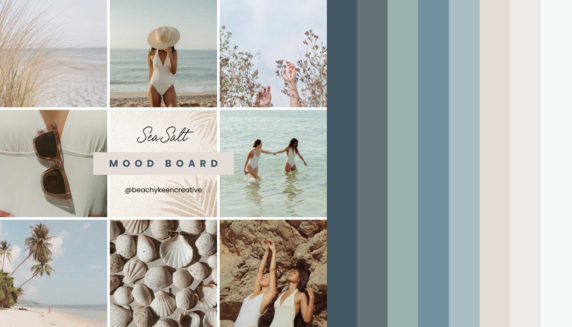 calming beachy color palette featured image